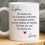 Custom Mug - Personalized Anniversary Wedding Gifts For Husband And Wife, Him And Her - You Make Life Soft
