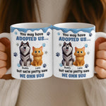 Custom Name Adopted Pet Gifts for Dog and Cat Lovers - Personalized Mugs