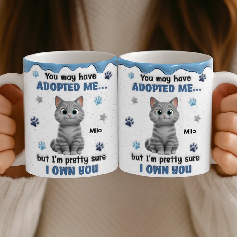 Custom Mug - Personalized Birthday Gifts For Cat Lovers, Cat Mom And Dad - My Cats Own My Heart