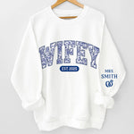 Custom Unisex Sweatshirt, Hoodie With Design On Sleeve - Personalized Anniversary Wedding Gifts For Husband And Wife, Him And Her - Still Falling For You Everyday