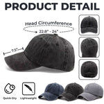 Custom Vintage Washed Denim Baseball Cap US - Personalized Birthday Gifts For Cat Lovers, Cat Mom And Dad - Feline Overlord Approved