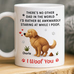 Custom Mug - Personalized Christmas Birthday Gifts For Dog Lovers, Dog Dad And Mom - Poop Buddy For Life