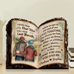 Custom First Kiss Last Breath Couple Keepsake - Personalized Acrylic Plaque Custom Shape