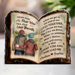 Custom First Kiss Last Breath Couple Keepsake - Personalized Acrylic Plaque Custom Shape