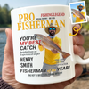 Custom Photo Magazine Mug - Personalized Birthday Gifts For Fisherman - Hooked On A Good Day