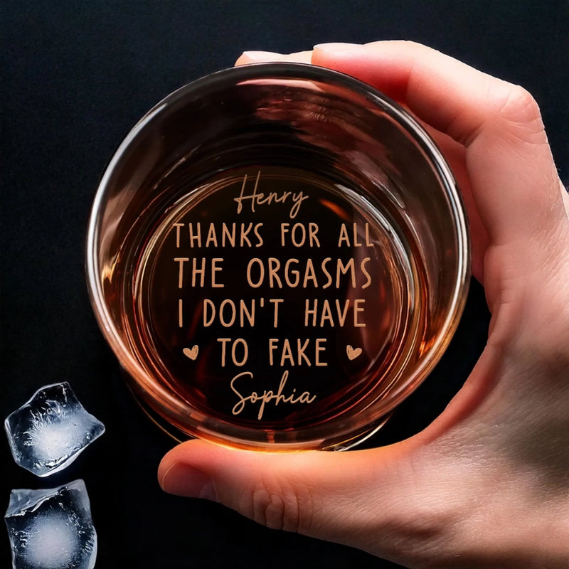 Custom Whiskey Glass - Personalized Anniversary Wedding Gifts For Husband And Wife, Him And Her, Wine, Bourbon, Whiskey Lovers - You Me Same Vibes Forever