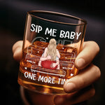 Custom Name Funny Couple Gifts - Personalized Whiskey Glass