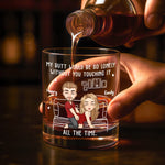 Custom Name Funny Naughty Couple Gifts - Personalized Whiskey Glass