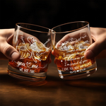 Custom Whiskey Glass - Personalized Anniversary Wedding Gifts For Husband And Wife, Him And Her - You Make Every Day Better