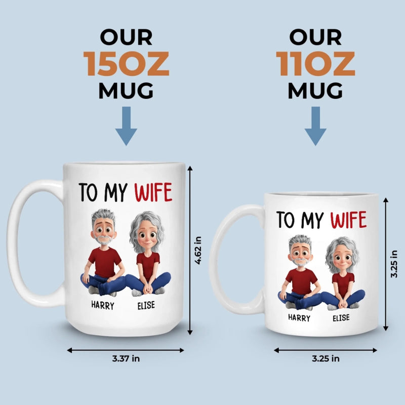 Custom Mug - Personalized Anniversary Wedding Gifts For Husband And Wife, Him And Her - You Me All The Way