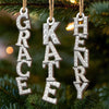 Custom Letter Wooden Ornament - Personalized Christmas Birthday Gifts For Mom, Dad, Brother, Sister, Kids - Gathered In Light And Love