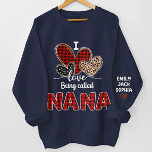 Custom Unisex Sweatshirt, Hoodie With Design On Sleeve - Personalized Birthday Gifts For Mom, Grandma - Made With Love For You