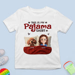 Custom Kid T-shirt - Personalized Christmas Birthday Gifts For Dog Cat Lovers, Dog Dad And Mom, Cat Owners - Bedtime Buddies