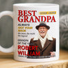 Custom Photo Magazine Mug - Personalized Birthday Gifts For Grandpa - Grandpa Makes Life Softer