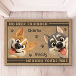 Custom Home Decor Decorative Mat - Personalized Birthday Gifts For Dog Lovers, Dog Dad And Mom - Paws Welcome Here