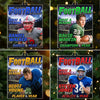 Custom Photo Magazine Acrylic Ornament - Personalized Christmas Birthday American Football Gifts For Football Lovers, Sports Fans, Sports Lovers - Born To Break Records