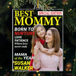 Custom Photo Magazine Acrylic Ornament - Personalized Christmas Birthday Gifts For Mom - Her Love Lights Everything