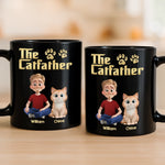 Custom Black Mug - Personalized Birthday Gifts For Cat Lovers, Cat Mom And Dad - This Mug Belongs To The Boss