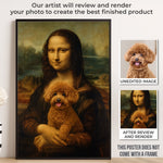 Custom Photo Vertical Poster - Personalized Birthday  Gifts For Dog Lovers, Dog Dads, Dog Moms - Classic Art, Modern Bark