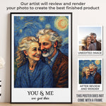 Custom Photo Vertical Poster - Personalized Anniversary Wedding Gifts For Wife, Husband, Couple - Vintage Love, Endless Joy