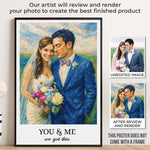 Custom Photo Vertical Poster - Personalized Anniversary Wedding Gifts For Husband And Wife, Him And Her - Just Us, Just Love