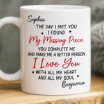 Custom Mug - Personalized Anniversary Wedding Gifts For Husband And Wife, Him And Her - Hearts Chosen Forever