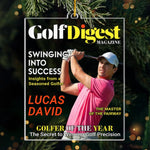 Custom Photo Magazine Acrylic Ornament - Personalized Christmas Birthday Golf Gifts For Golf Lovers - Master Of The Swing Arc