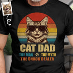 Custom Photo Unisex T-shirt, Premium T-shirt, Hoodie - Personalized Christmas Birthday Gifts For Cat Lovers, Cat Mom And Dad - Professional Treat Dealer