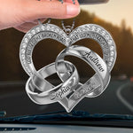 Custom Acrylic Car Ornament - Personalized Anniversary Wedding Gifts For Husband And Wife, Him And Her - Yours In Every Way