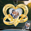Custom Photo Acrylic Car Ornament - Personalized Anniversary Wedding Gifts For Husband And Wife, Him And Her - Loving You Comes Easy