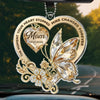 Custom Acrylic Car Ornament - Personalized Memorial Sympathy Gifts For Loss Of Mom, Dad - Forever My Guardian