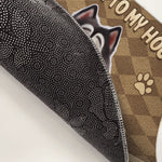 Custom Home Decor Decorative Mat - Personalized Birthday Gifts For Dog Cat Lovers, Dog Dad And Mom, Cat Owners - This Home Is Full Of Love