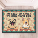 Custom Home Decor Decorative Mat - Personalized Birthday Gifts For Dog Lovers, Dog Dad And Mom - Proudly Dog Powered