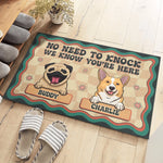 Custom Home Decor Decorative Mat - Personalized Birthday Gifts For Dog Lovers, Dog Dad And Mom - Proudly Dog Powered