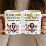 Custom 3D Inflated Effect Printed Mug - Personalized Christmas Birthday Gifts For Dog Cat Lovers, Dog Dad And Mom, Cat Owners - My World, My Pets