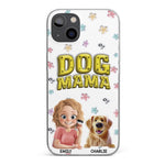 Custom Name Dog Mama Gifts for Dog Lovers - Personalized Phone Case