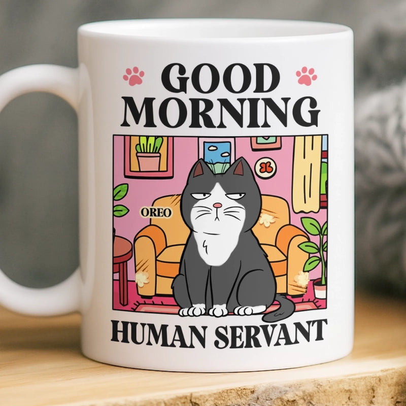 Custom Mug - Personalized Birthday Gifts For Cat Lovers, Cat Mom And Dad - Judgment In Whiskers