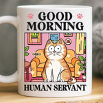 Custom Mug - Personalized Birthday Gifts For Cat Lovers, Cat Mom And Dad - Judgment In Whiskers