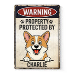 Custom Home Decor Metal Sign - Personalized  Birthday Gifts For Dog Lovers, Dog Dad And Mom - Property Of Paws