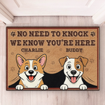 Custom Home Decor Decorative Mat - Personalized Birthday Gifts For Dog Lovers, Dog Dad And Mom - Paws On Alert