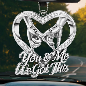 Custom Acrylic Car Ornament - Personalized Anniversary Wedding Gifts For Husband And Wife, Him And Her, LGBTQ+ - Growing Closer With Every Day