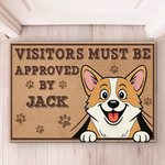 Custom Home Decor Decorative Mat - Personalized Birthday Gifts For Dog Lovers, Dog Dad And Mom - House Gatekeeper