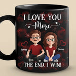Custom Black Mug - Personalized Anniversary Wedding Gifts For Husband And Wife, Him And Her - We Keep Finding Each Other