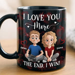 Custom Black Mug - Personalized Anniversary Wedding Gifts For Husband And Wife, Him And Her - We Keep Finding Each Other