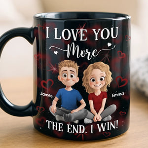 Custom Black Mug - Personalized Anniversary Wedding Gifts For Husband And Wife, Him And Her - We Keep Finding Each Other