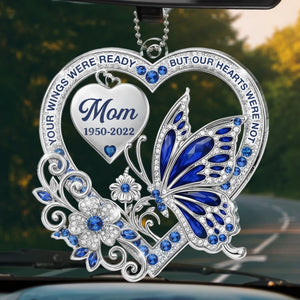 Custom Acrylic Car Ornament - Personalized Memorial Sympathy Gifts For Loss Of Mom, Dad - Loved More Than Words