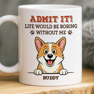 Custom Mug - Personalized Birthday Gifts For Dog Lovers, Dog Dad And Mom - Instant Mood Booster