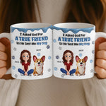 Custom 3D Inflated Effect Printed Mug - Personalized Birthday Gifts For Dog Lovers, Dog Dad And Mom - A Blessing With A Wagging Tail