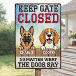 Custom Home Decor Metal Sign - Personalized  Birthday Gifts For Dog Lovers, Dog Dad And Mom - Love Made Of Fur