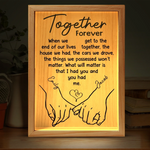 Custom Frame Light Box - Personalized Anniversary Wedding Gifts For Husband And Wife, Him And Her - Together We Choose Us